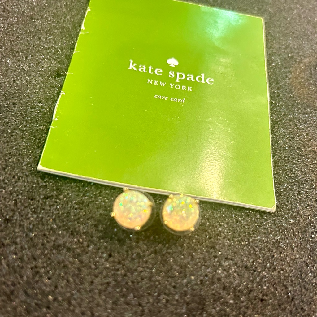 Kate Spade Gold And Iridescent Stud Earrings 29$
